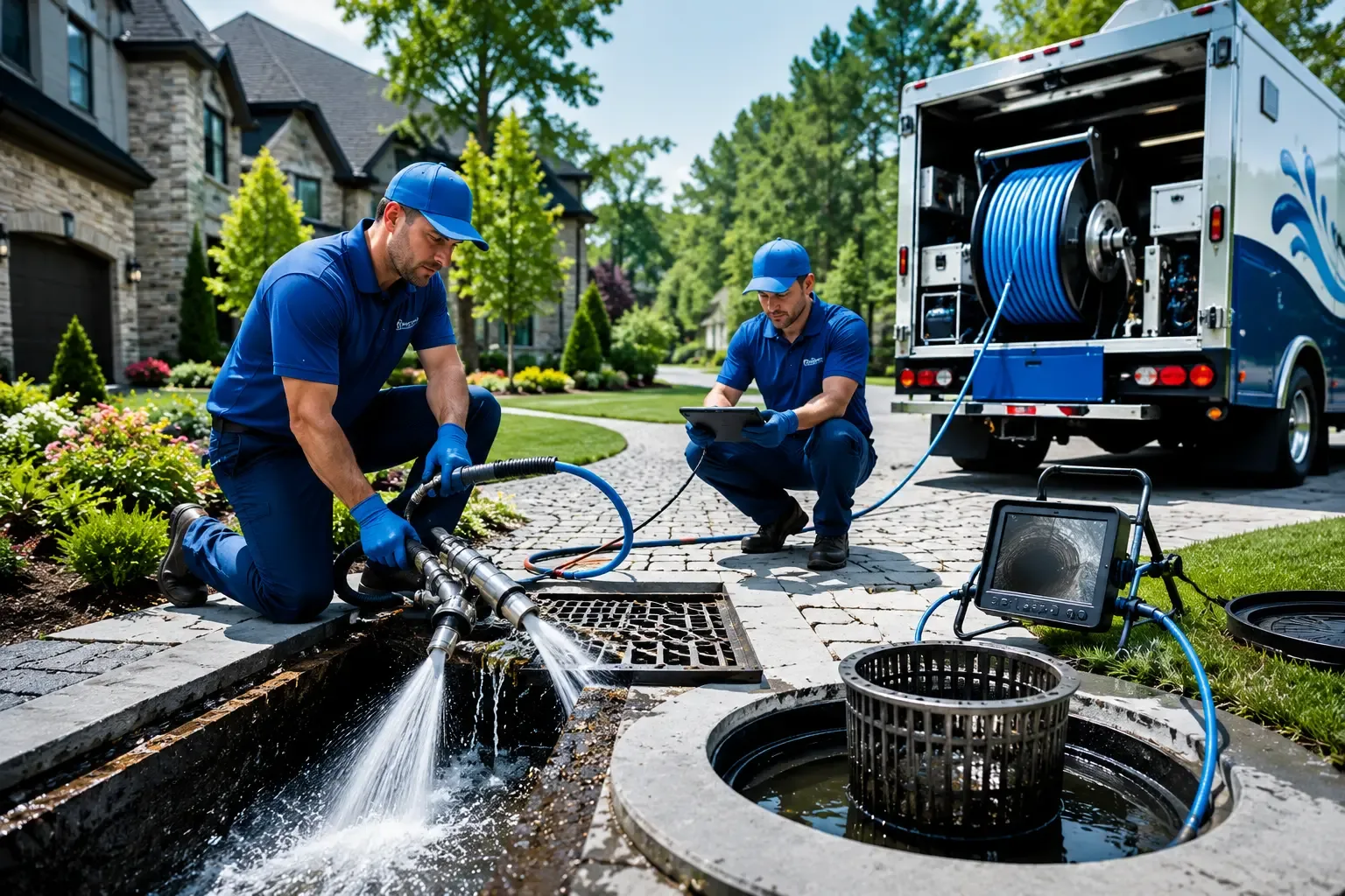 Local outdoor drain cleaning professionals in Canton, CT
